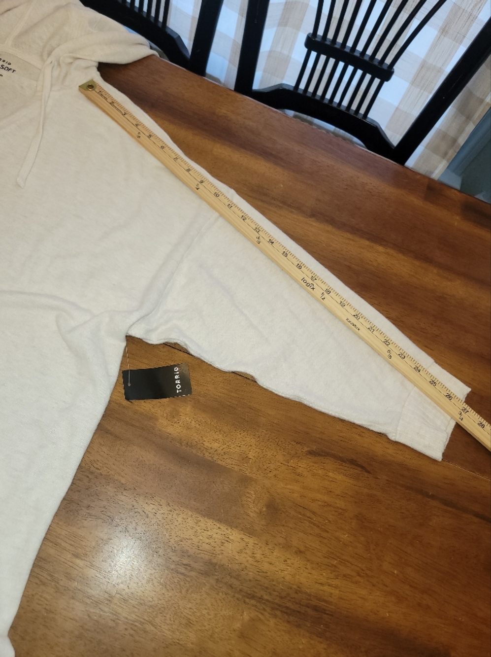 New Torrid Relaxed Super Soft Oatmeal Plush Tunic Hoodie 4 4X - Picture 9 of 10
